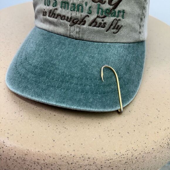 The Way to a Man’s Heart is Through His Fly Fly Fishing Humor Mens Vintage Distr - Picture 9 of 13